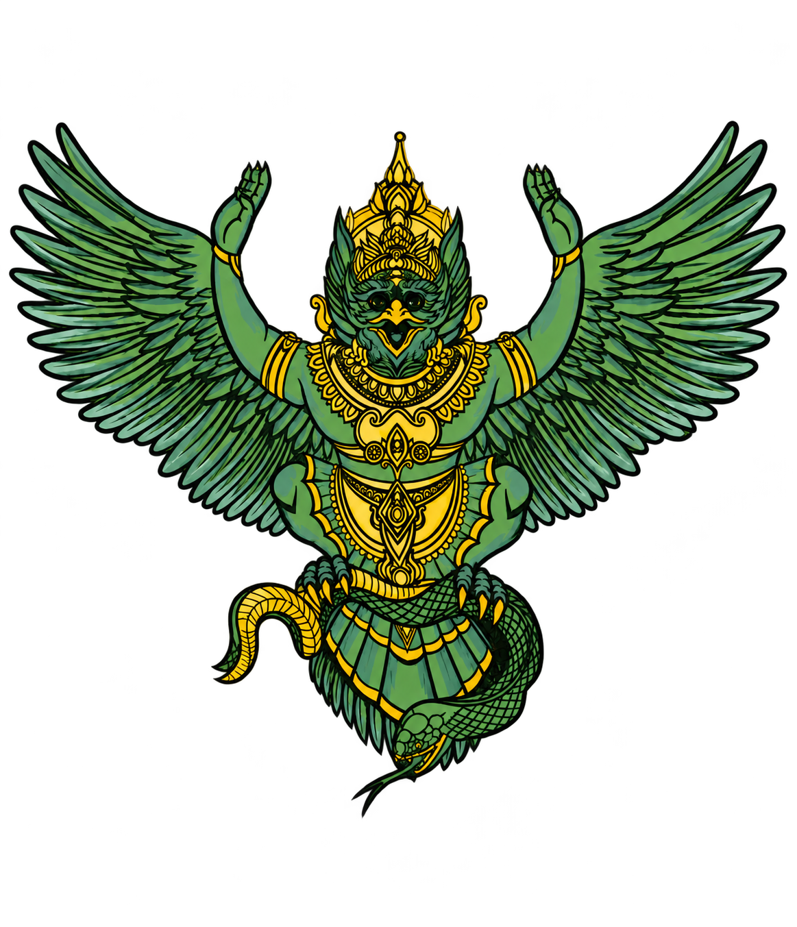 Garuda reimagined through Anime Devta’s original character artwork
